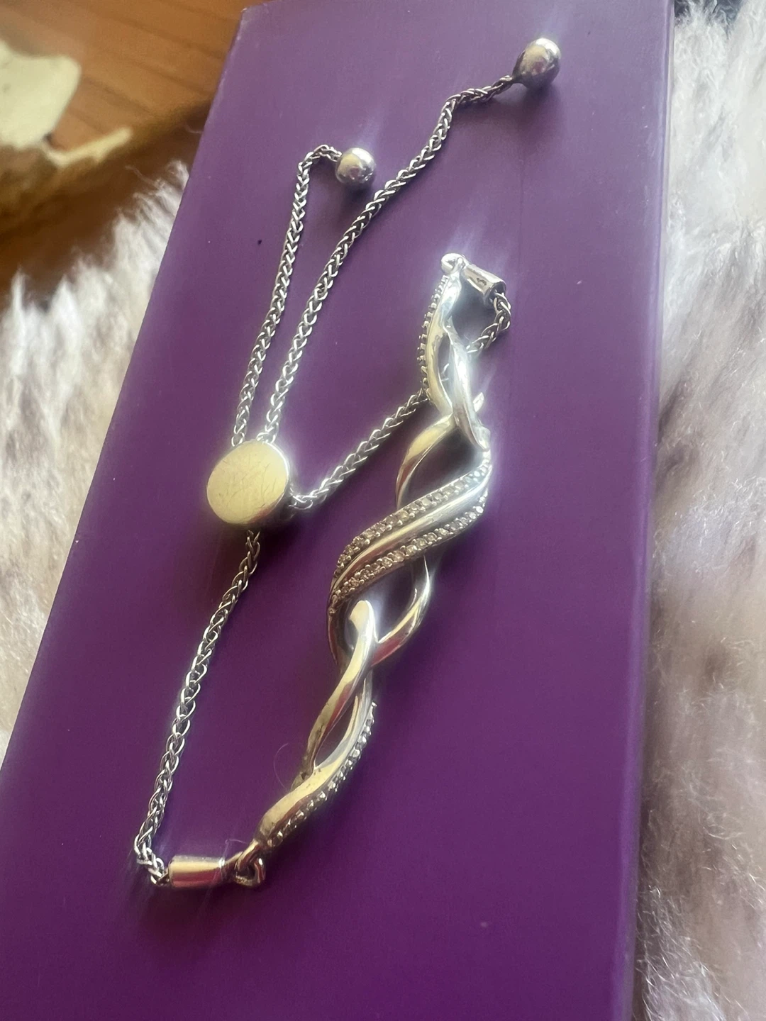 925 Sterling Silver with diamonds