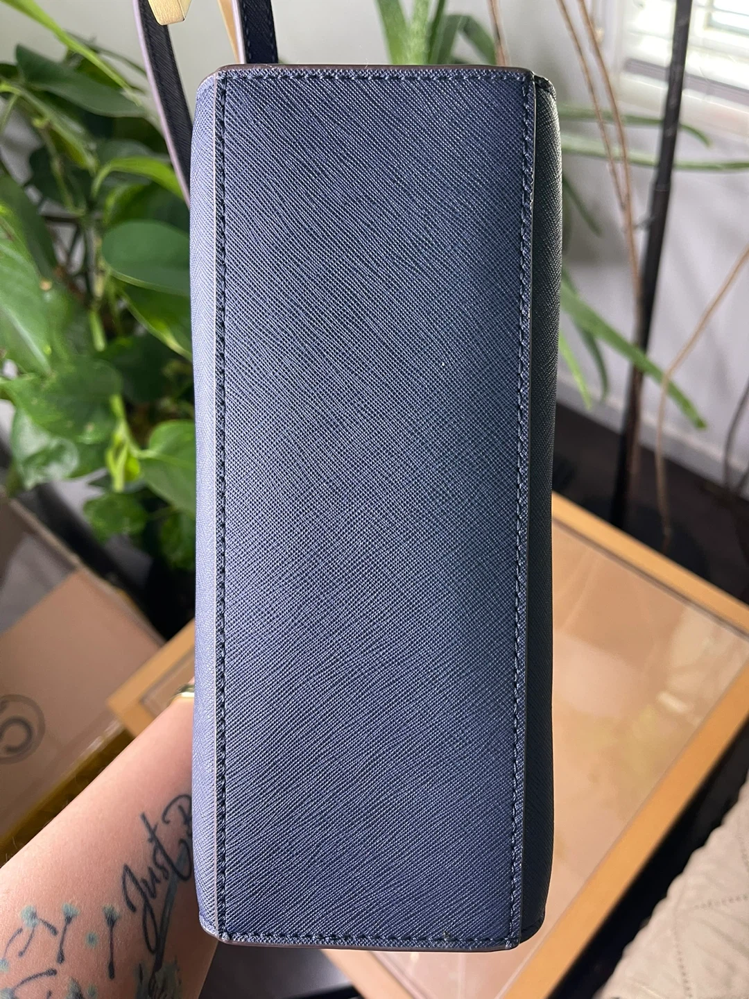 Michael Kors Navy Blue Leather Crossbody Bag - photo 4