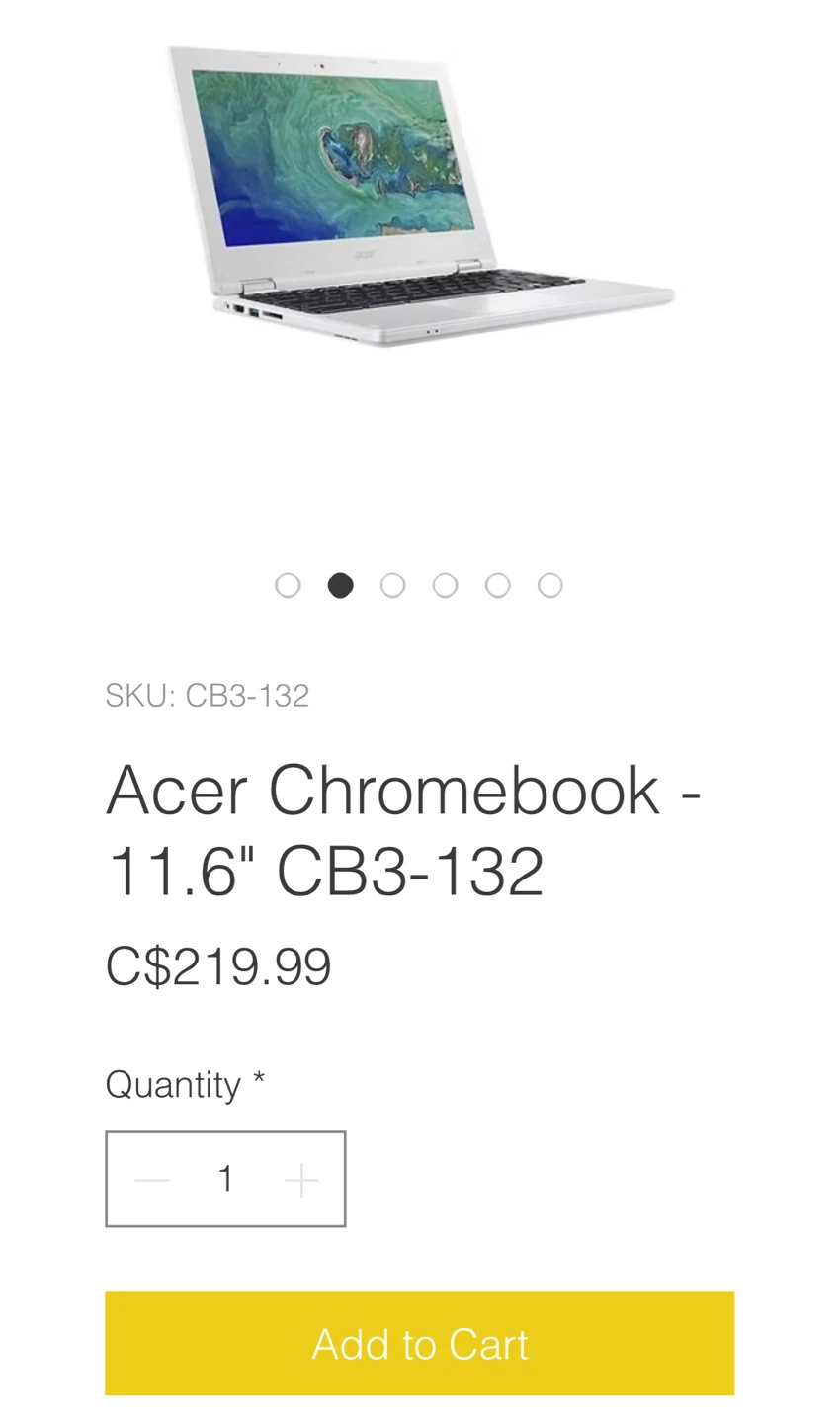 ACER CHROMEBOOK WHITE LAPTOP - photo 4
