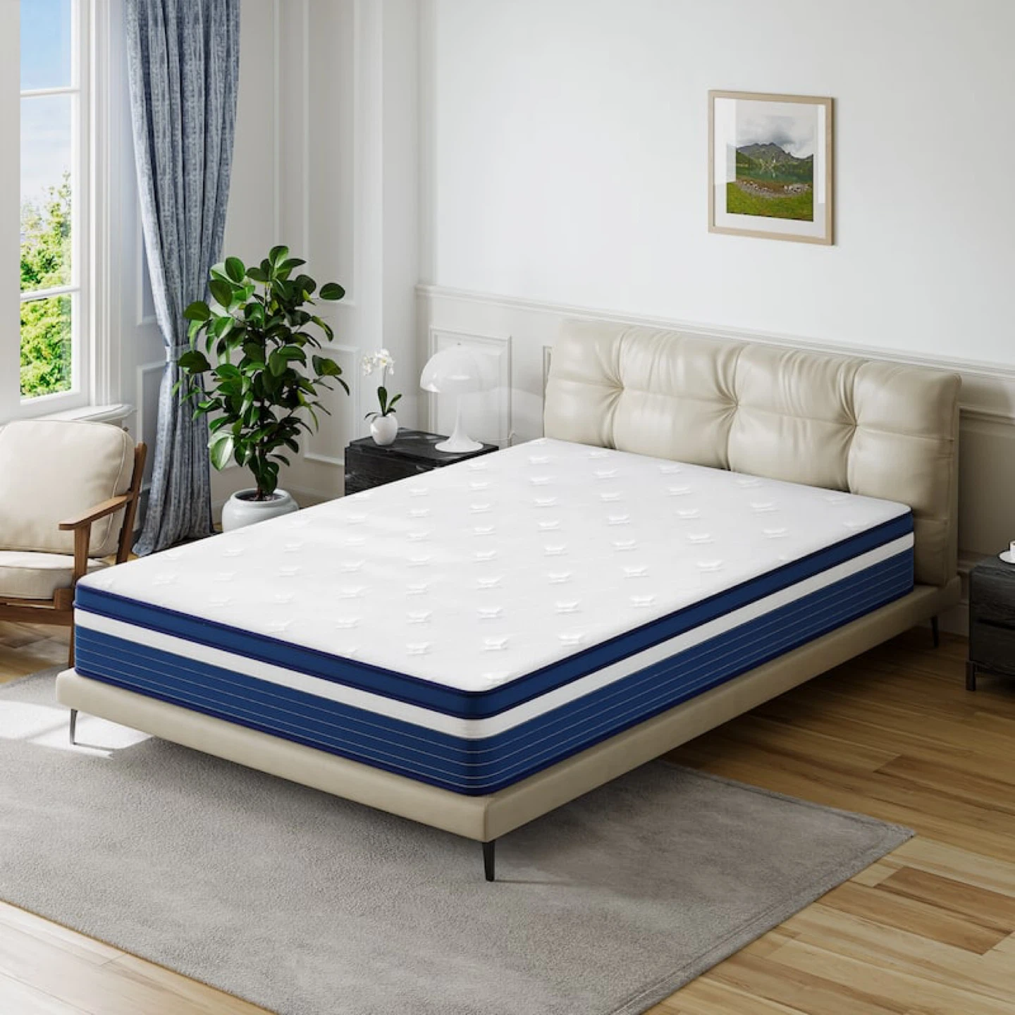 SweDrea Twin 10inch Plush Pillow Top Mattress