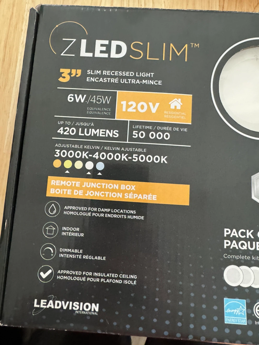 Z LED SLIM 3" Slim Recessed Lights (4 Pack) - photo 2