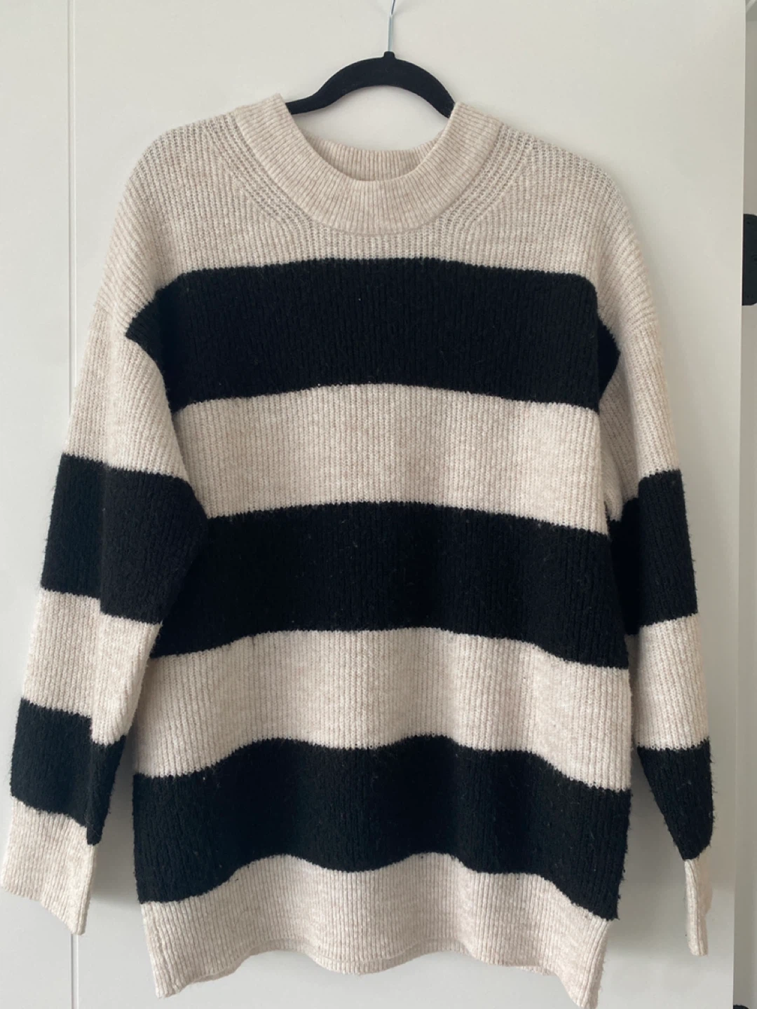 Striped knit sweater