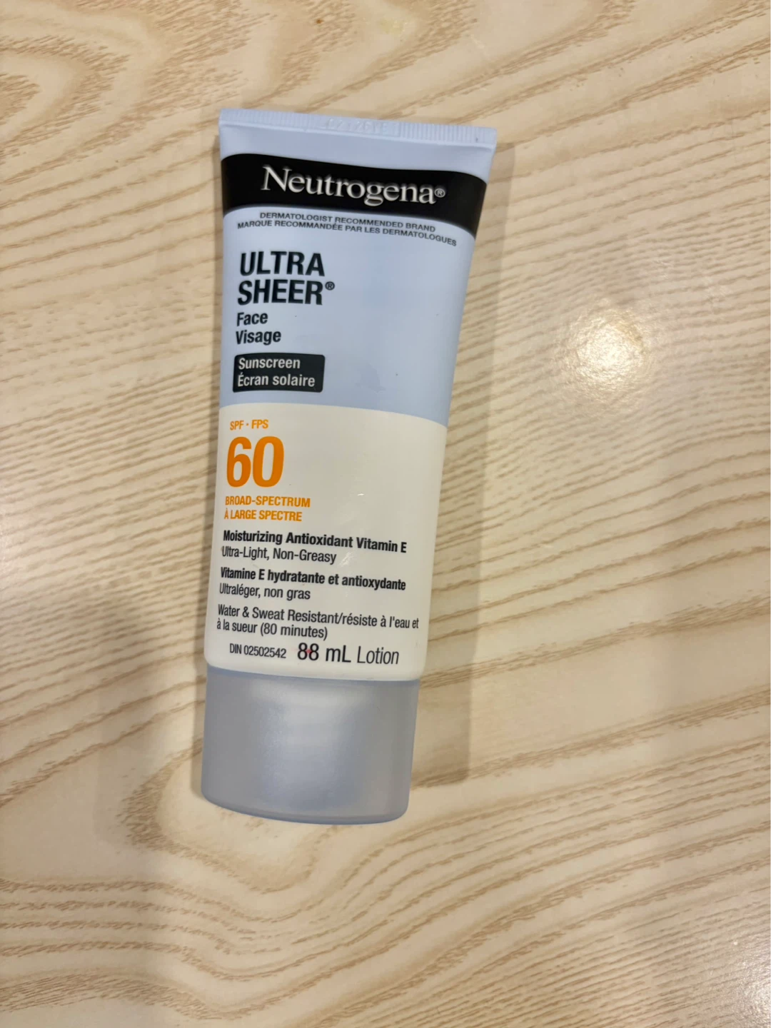 Neutrogena Ultra Sheer Face Sunscreen SPF 60