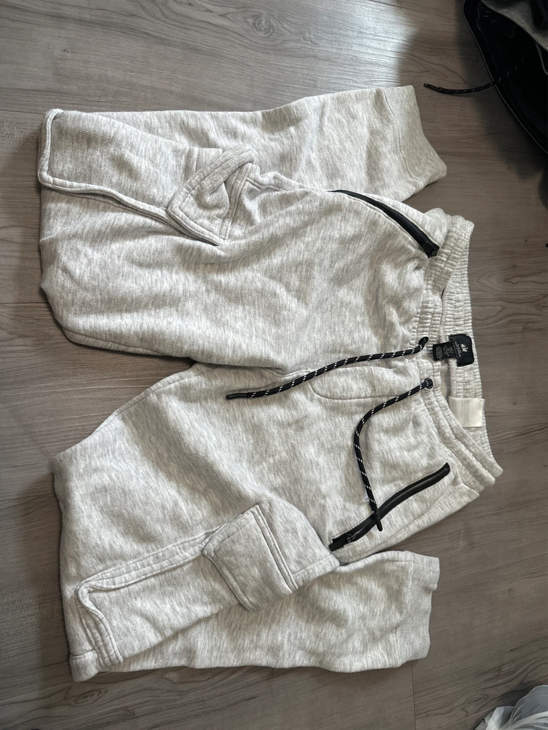 H&M Grey Joggers with Zip Pockets