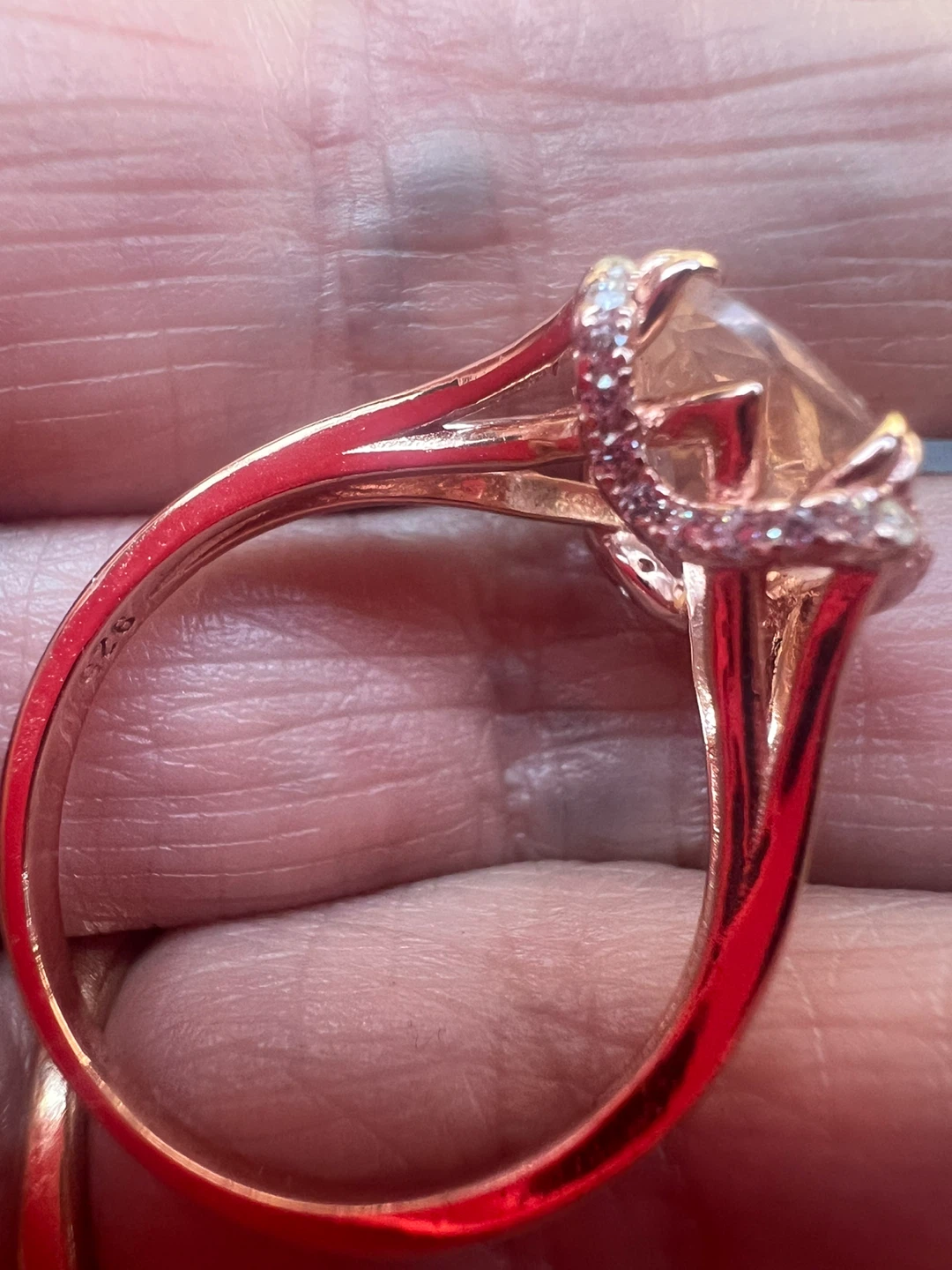 925 silver and morganite ring - photo 3