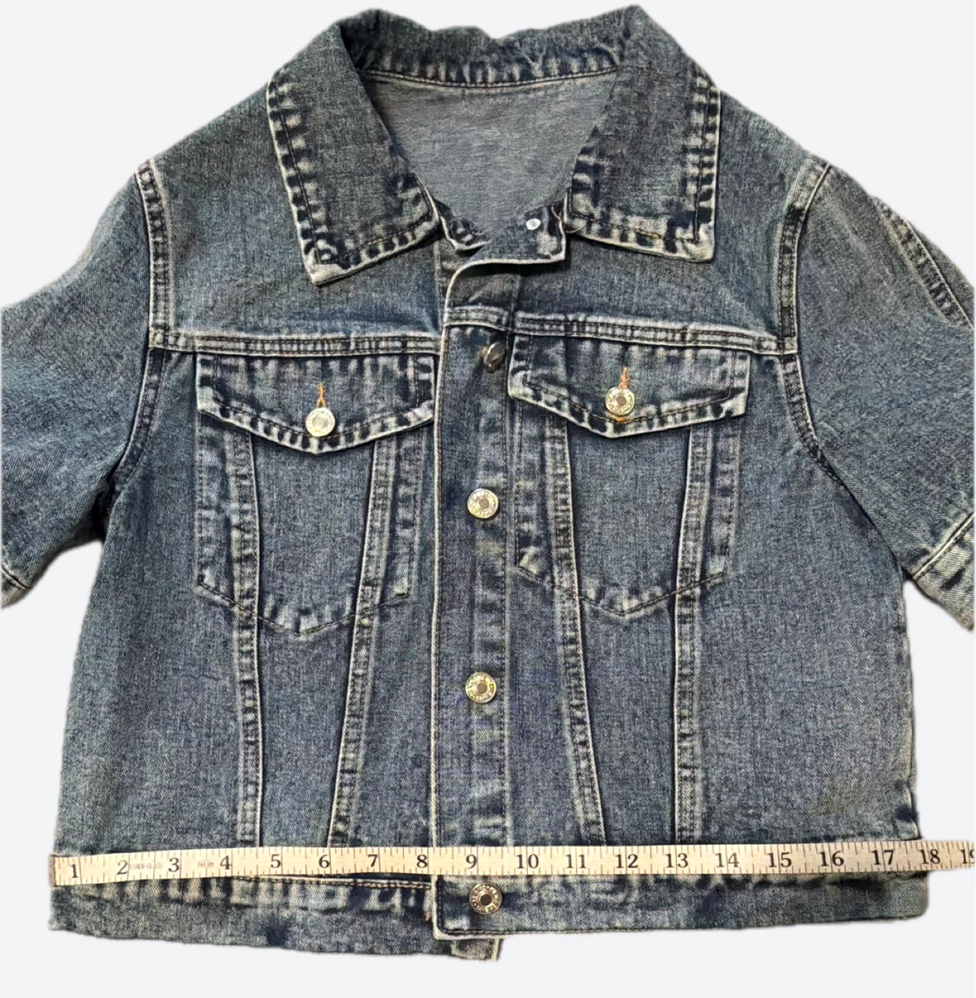 Short Sleeve Denim Jacket - photo 3