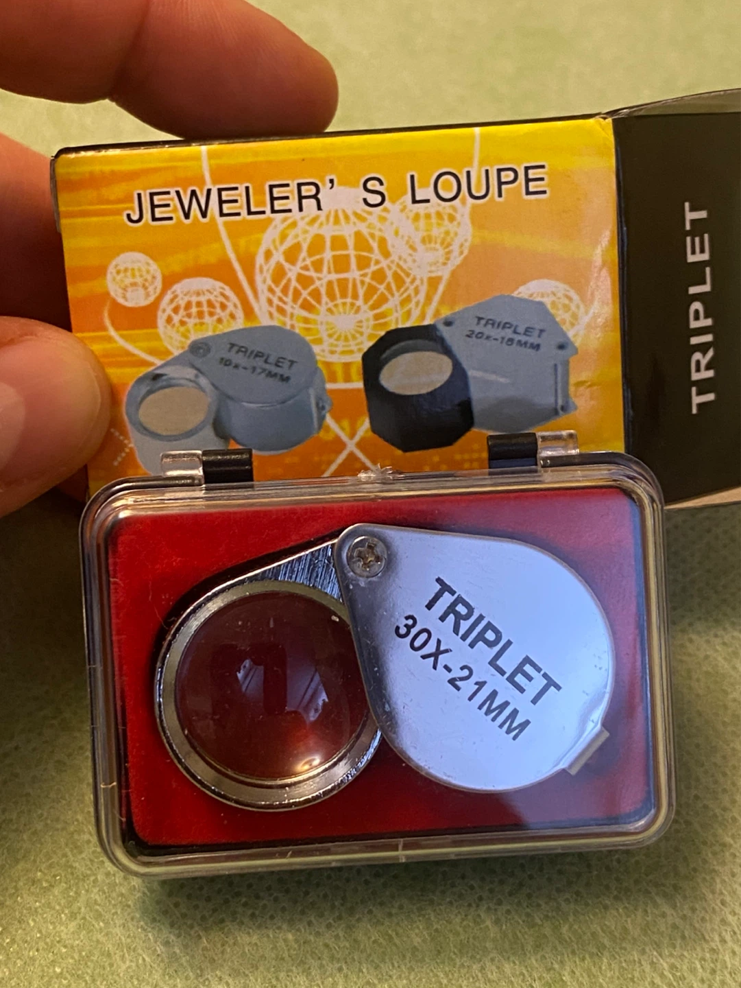 Triplet Jeweler's Loupe 30x-21mm