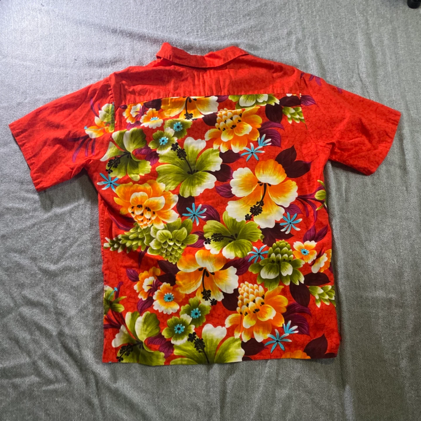 Penney's Hawaii Red Floral Short Sleeve Shirt - photo 4