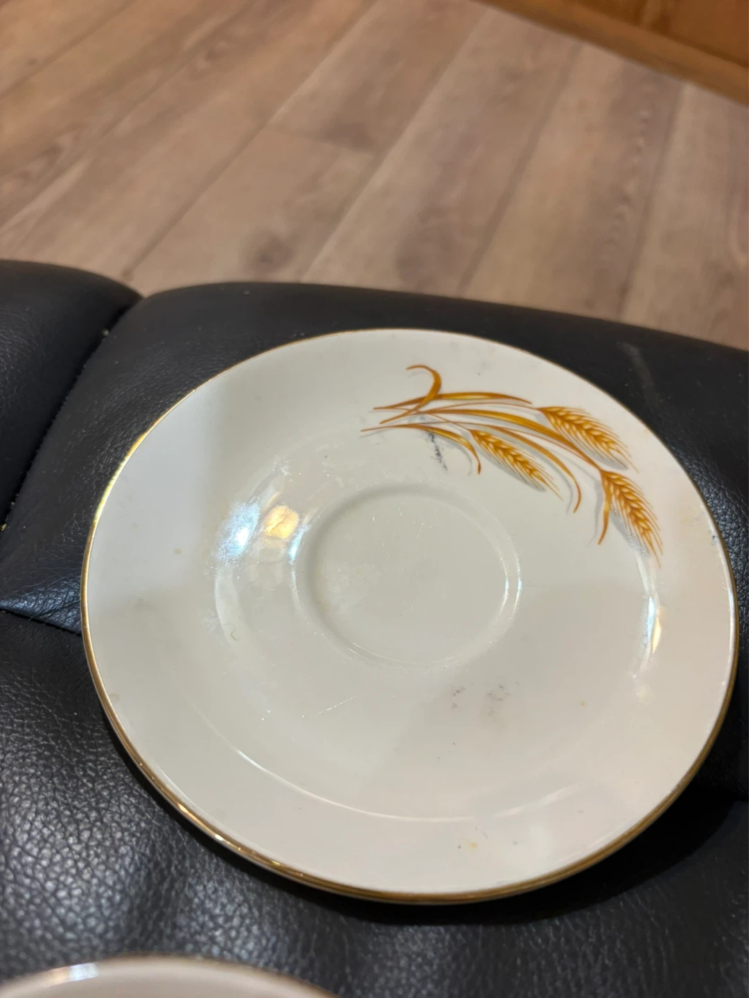 Vintage Wheat Pattern Teacup and Saucer Set - photo 4