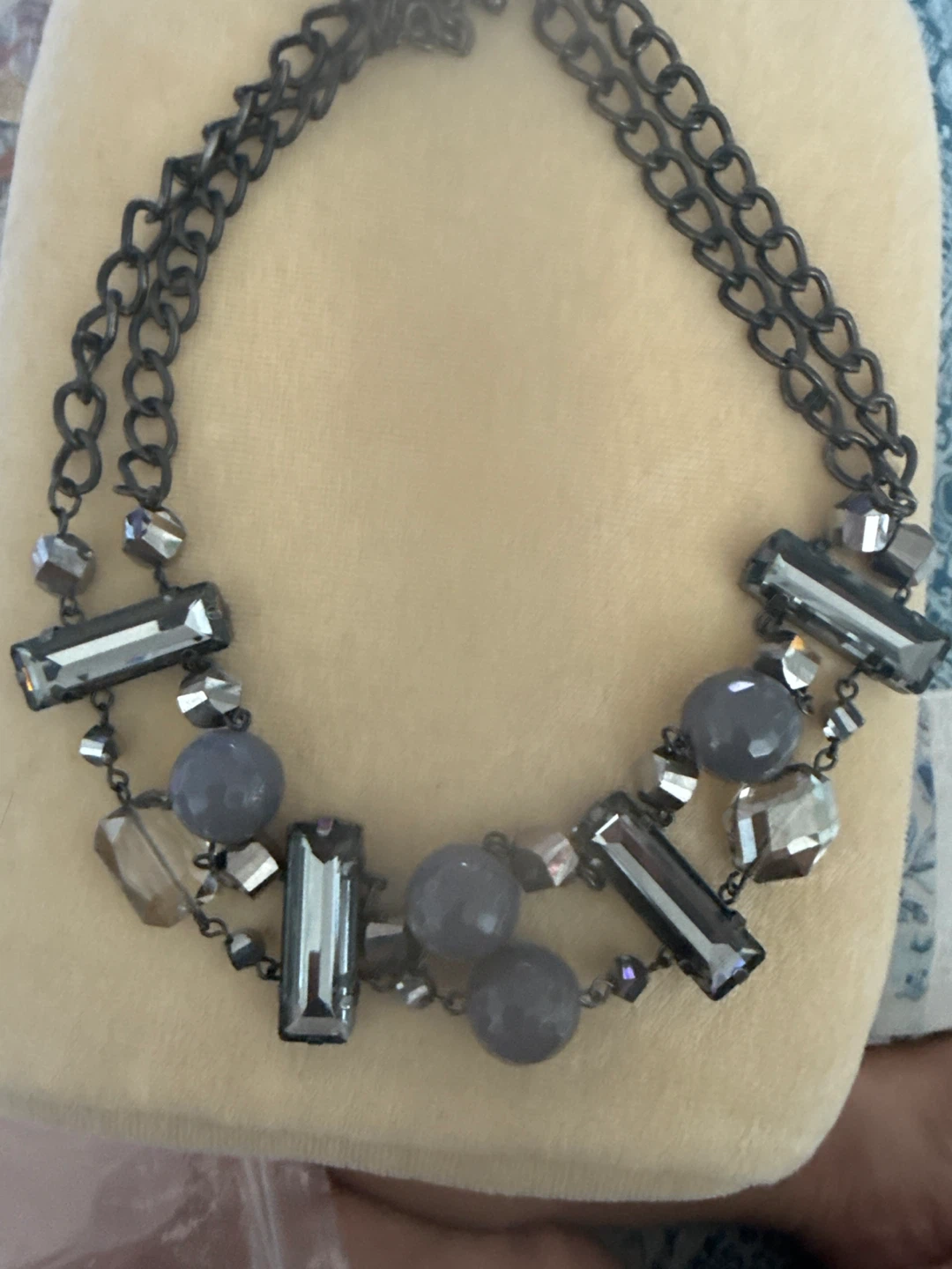 Chunky Geometric Bead Necklace