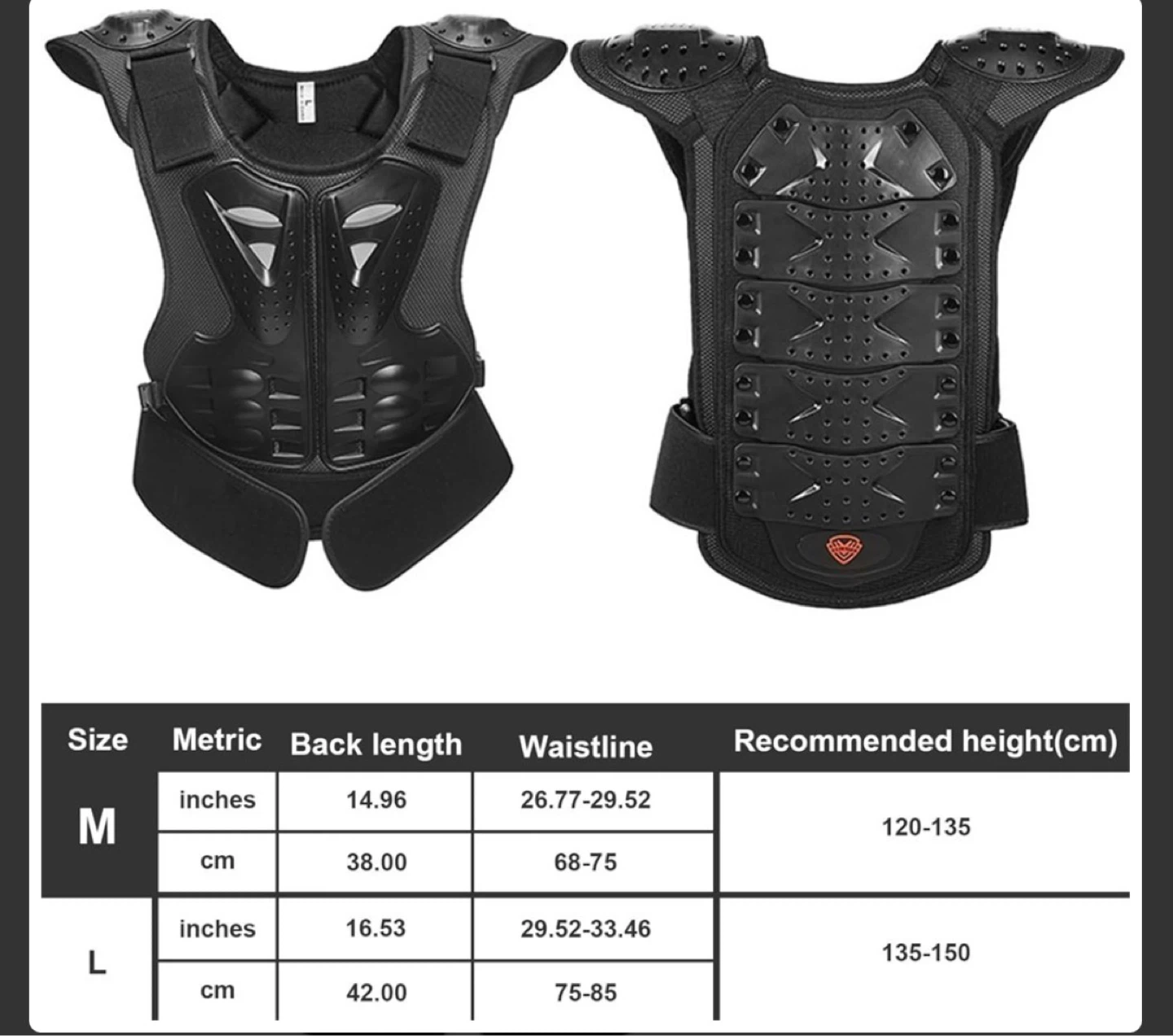 Kids Protective Body Armour Vest - Size M - photo 2