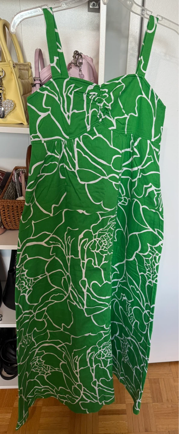 Golden Finn Green Floral Maxi Dress