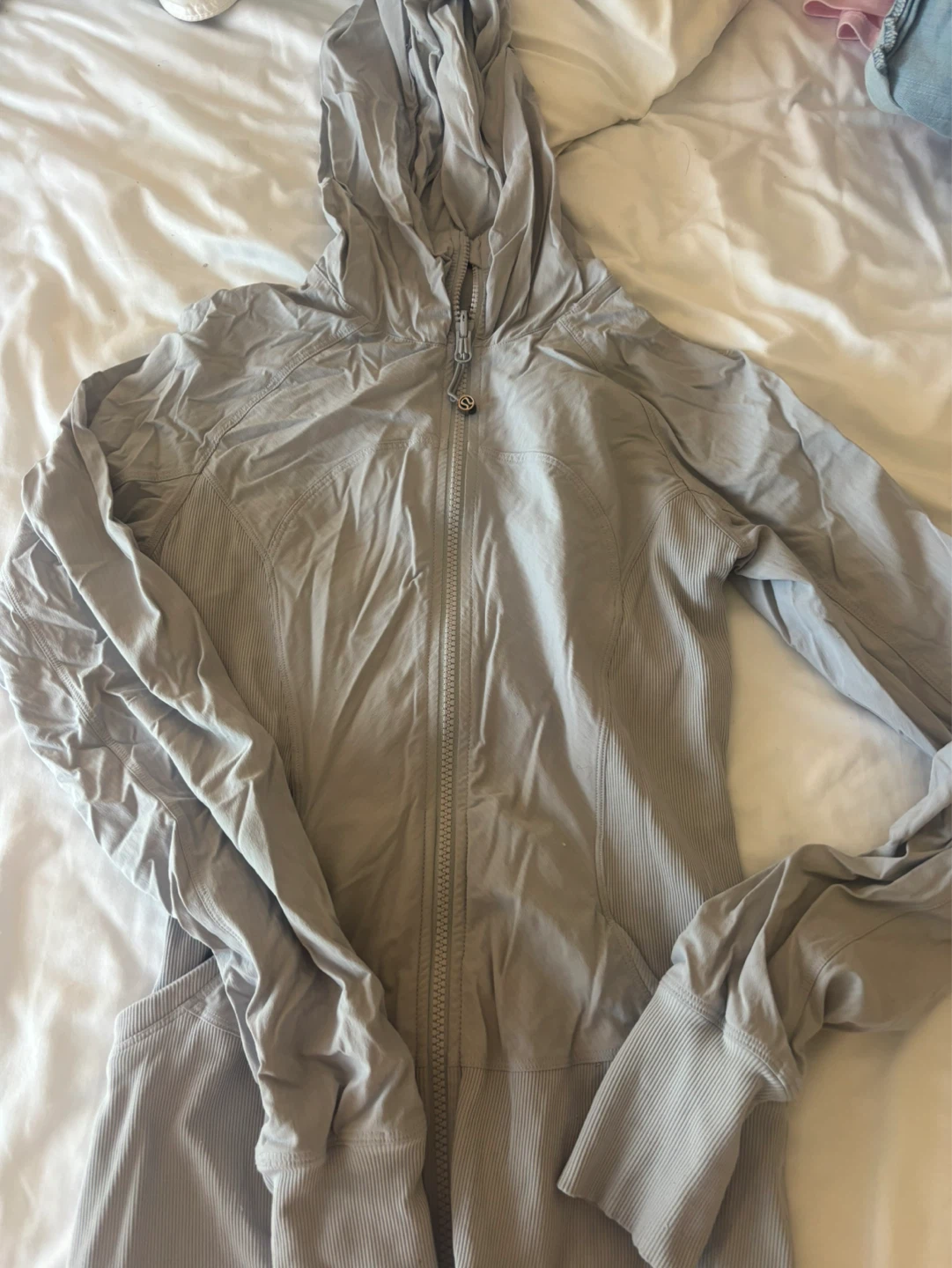 Lululemon Grey Hooded Zip-Up Jacket