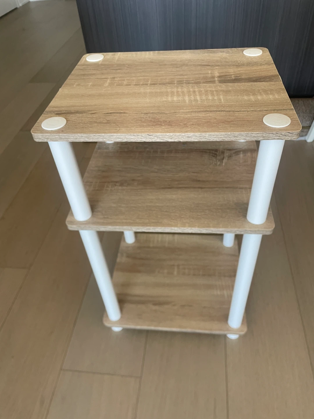 3-Tier Wood Grain Shelf Unit - photo 3