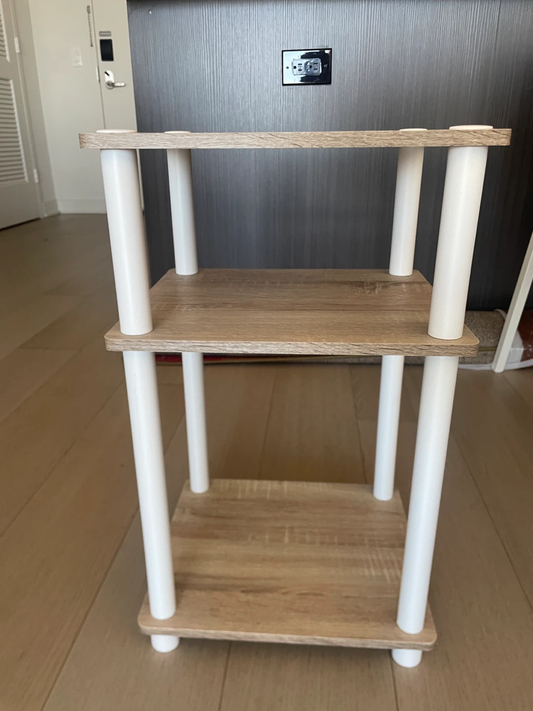 3-Tier Wood Grain Shelf Unit - photo 2