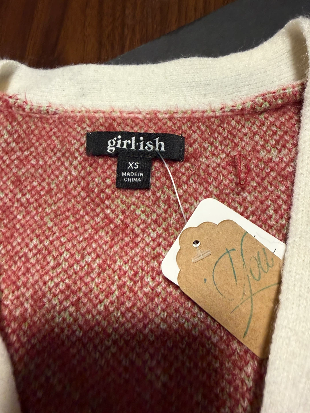 Girlish Cherry Print Cardigan XS - photo 3