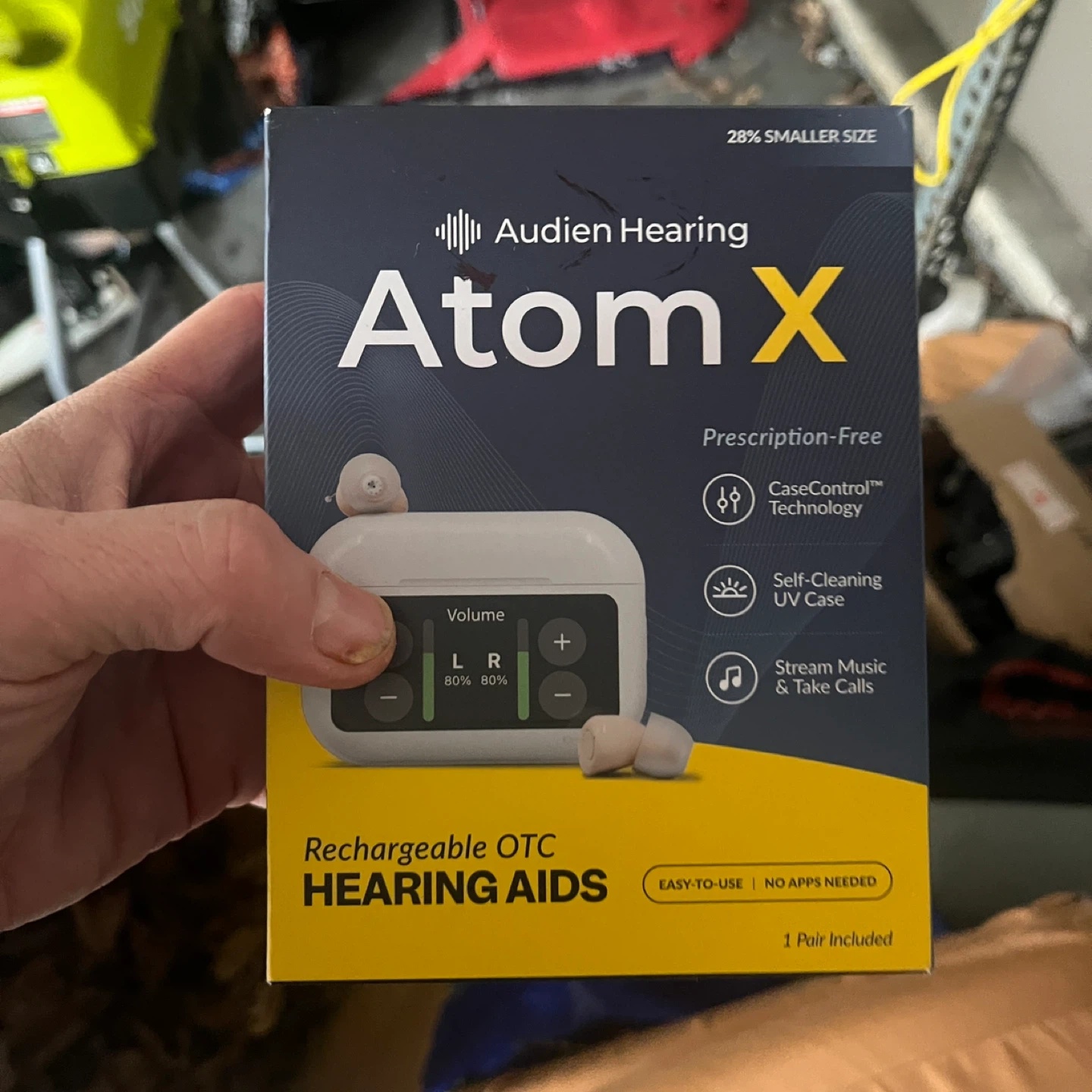 Audien Hearing Atom X Rechargeable OTC Hearing Aids
