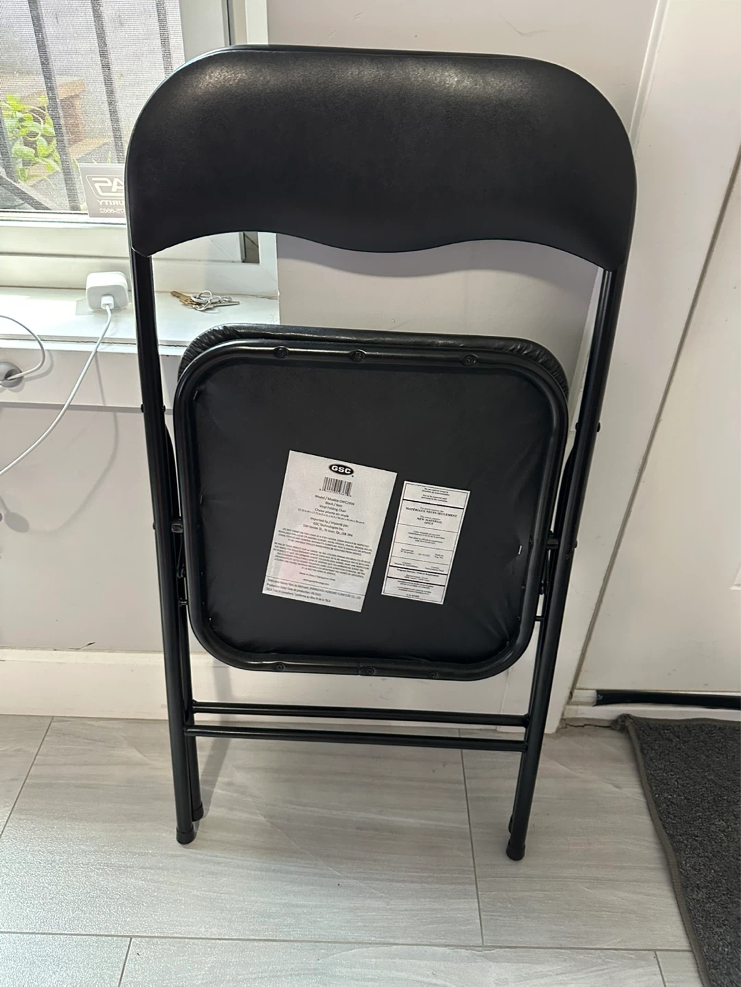 Black Folding Chair - photo 2