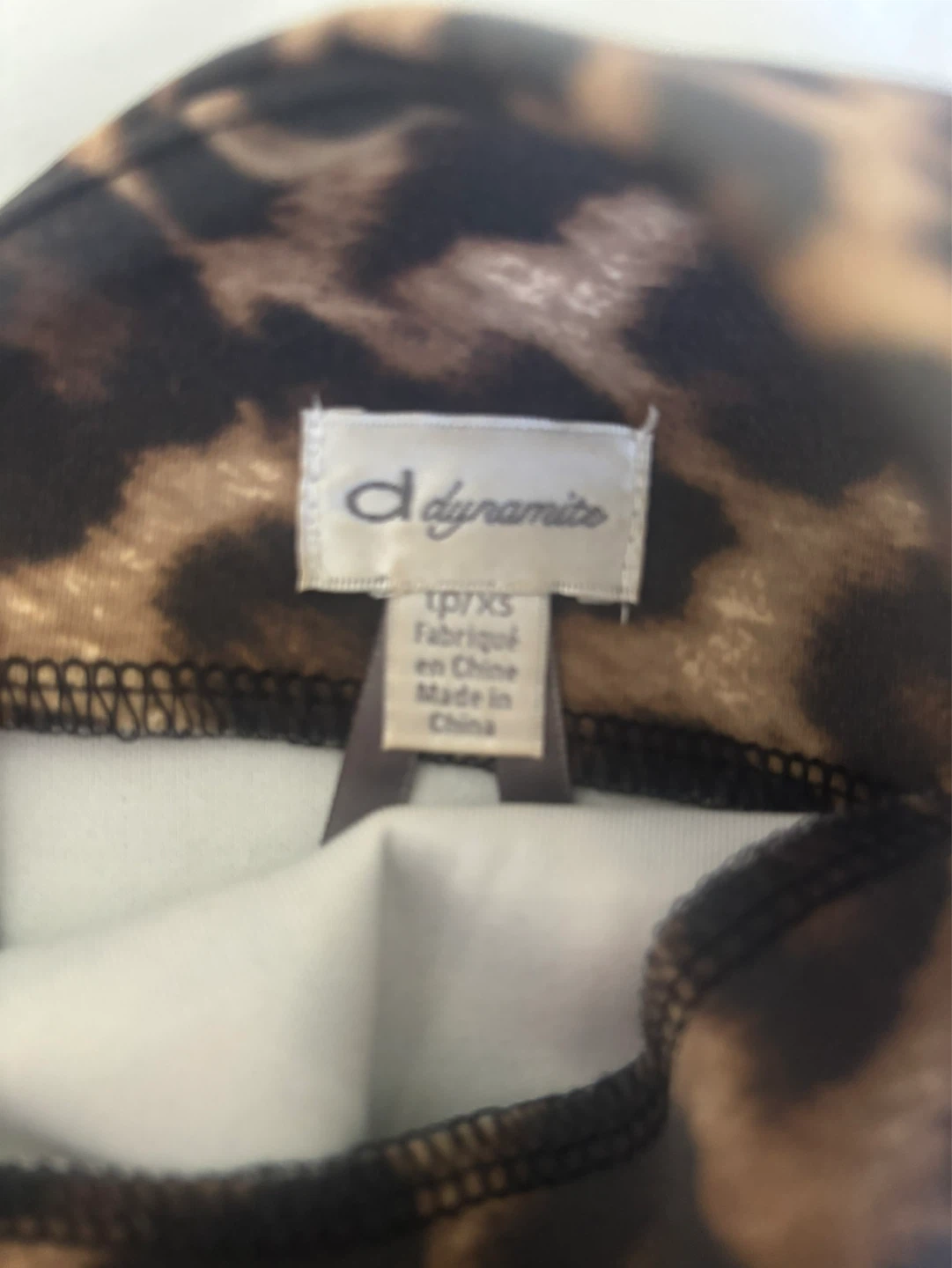 Dynamite Leopard Print Sleeveless Dress - XS