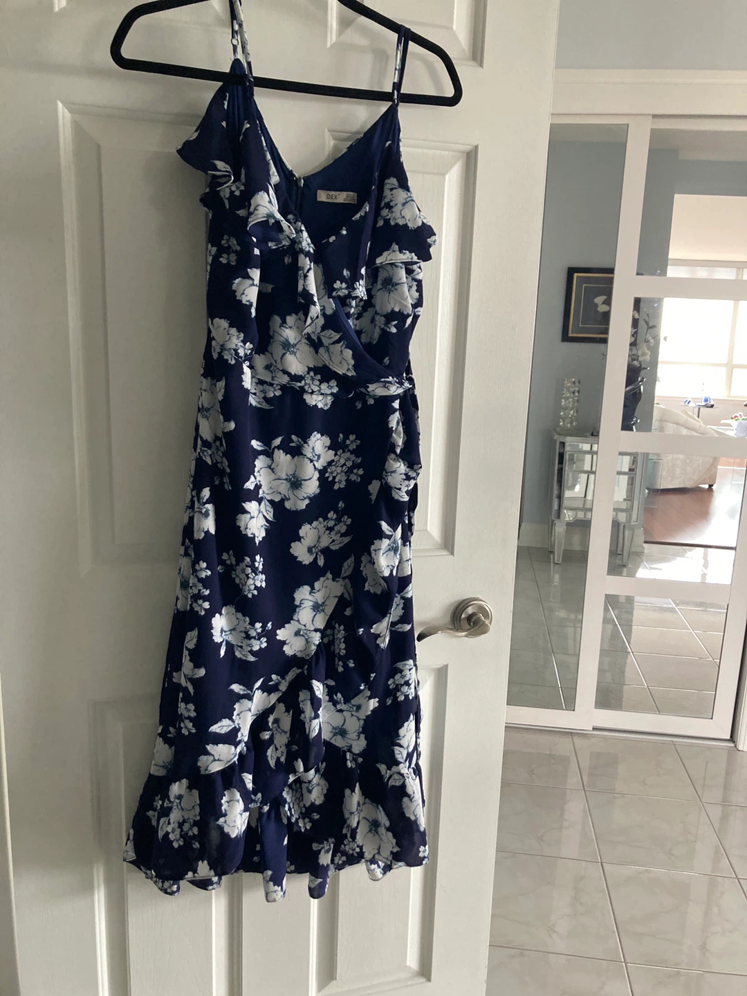 DEX Floral Wrap Dress