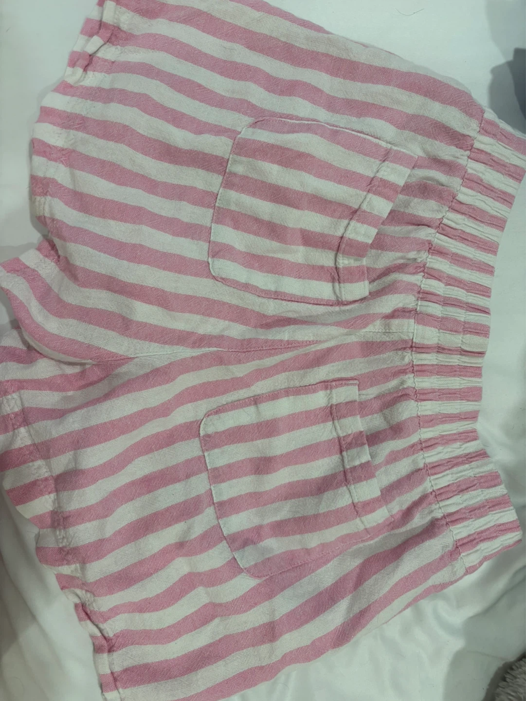 Pink and White Striped Shorts - photo 2