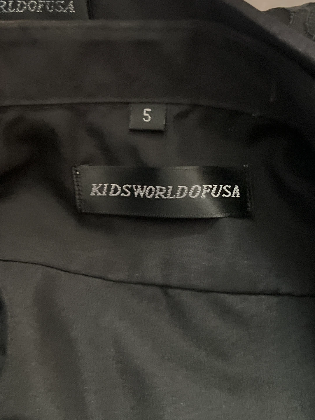 Kids World of USA Black Polyester Formal Suit - Size 5 - photo 4