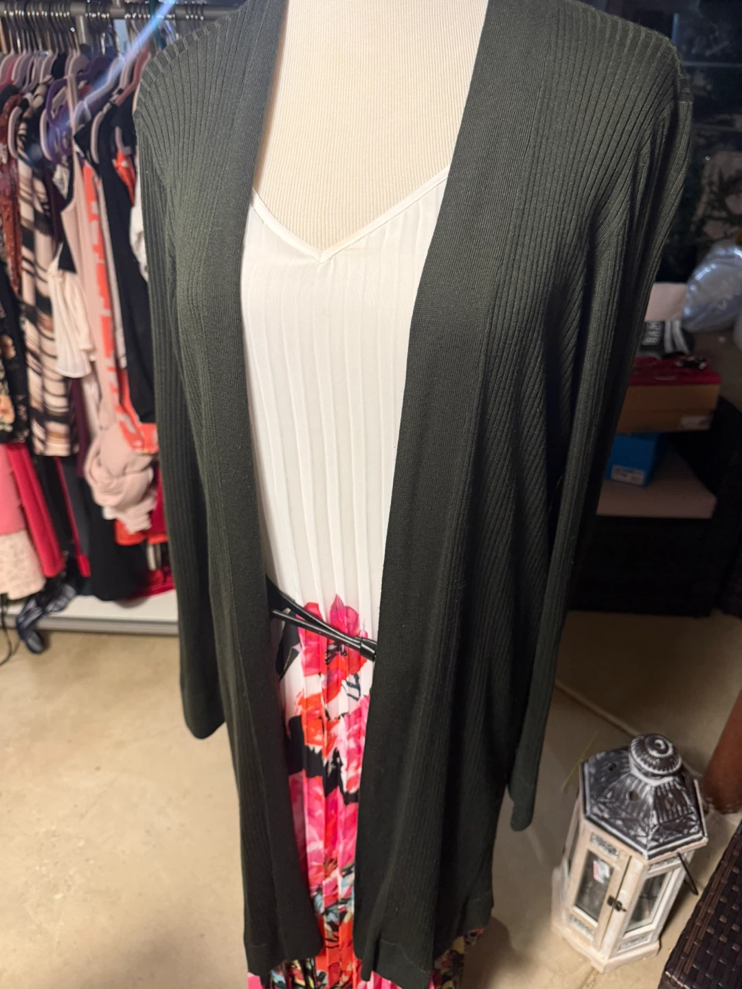 Women's Long Sleeve Ribbed Cardigan - photo 2