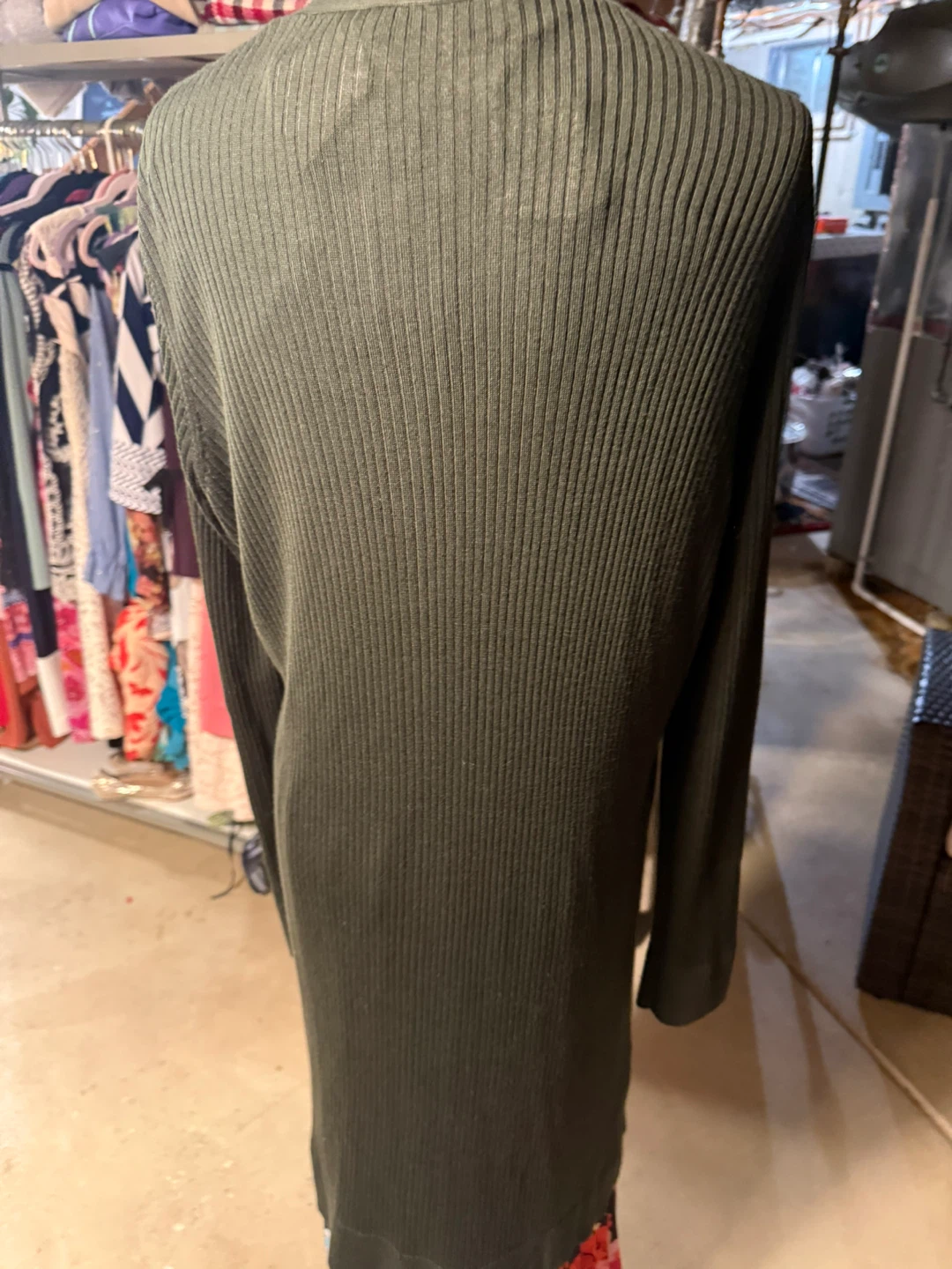 Women's Long Sleeve Ribbed Cardigan - photo 3