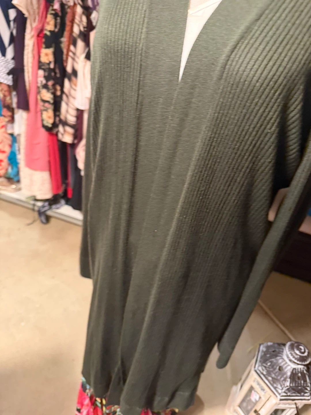 Women's Long Sleeve Ribbed Cardigan - photo 4