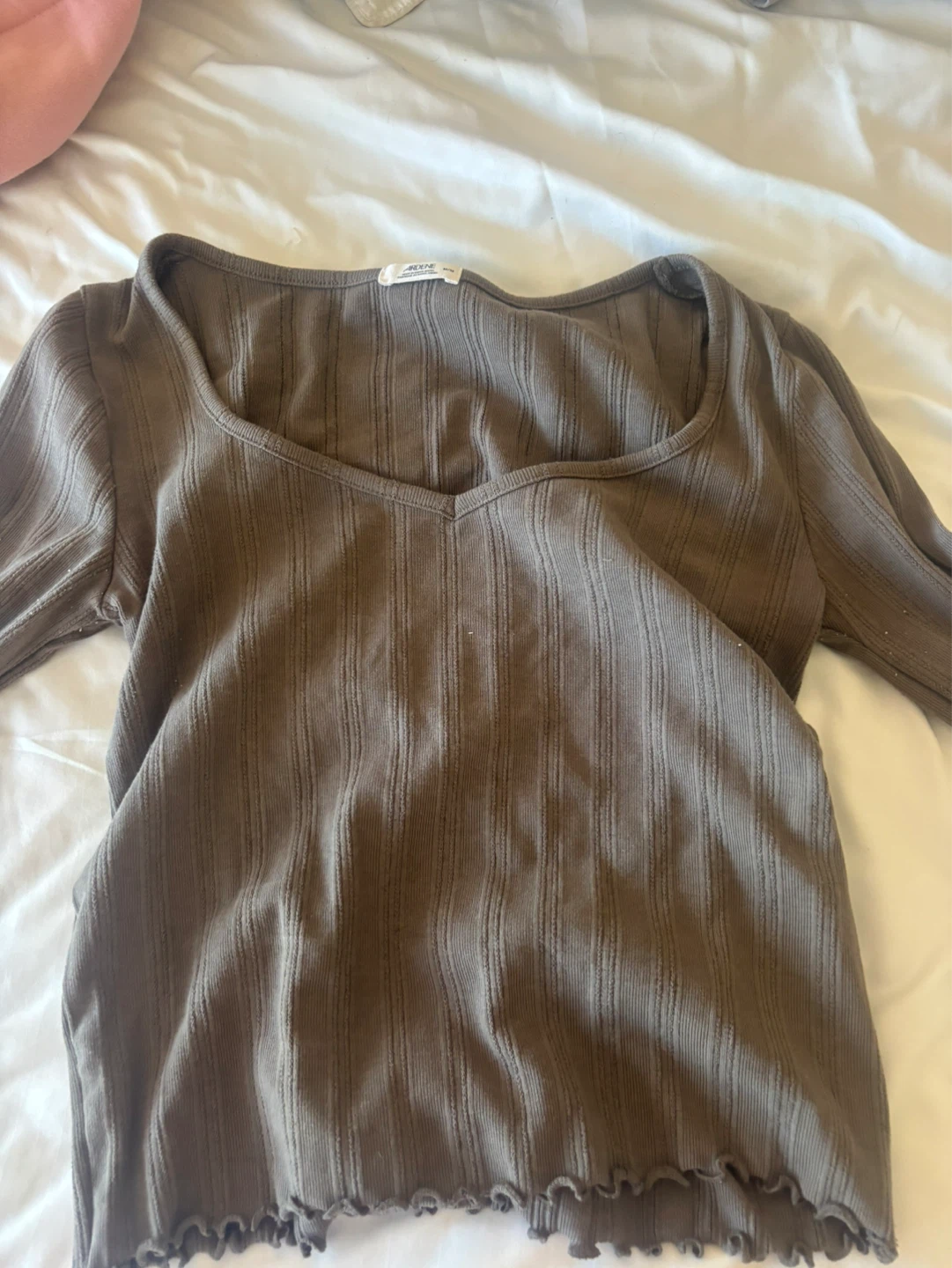 ARDENE Ribbed Long Sleeve Top M/M