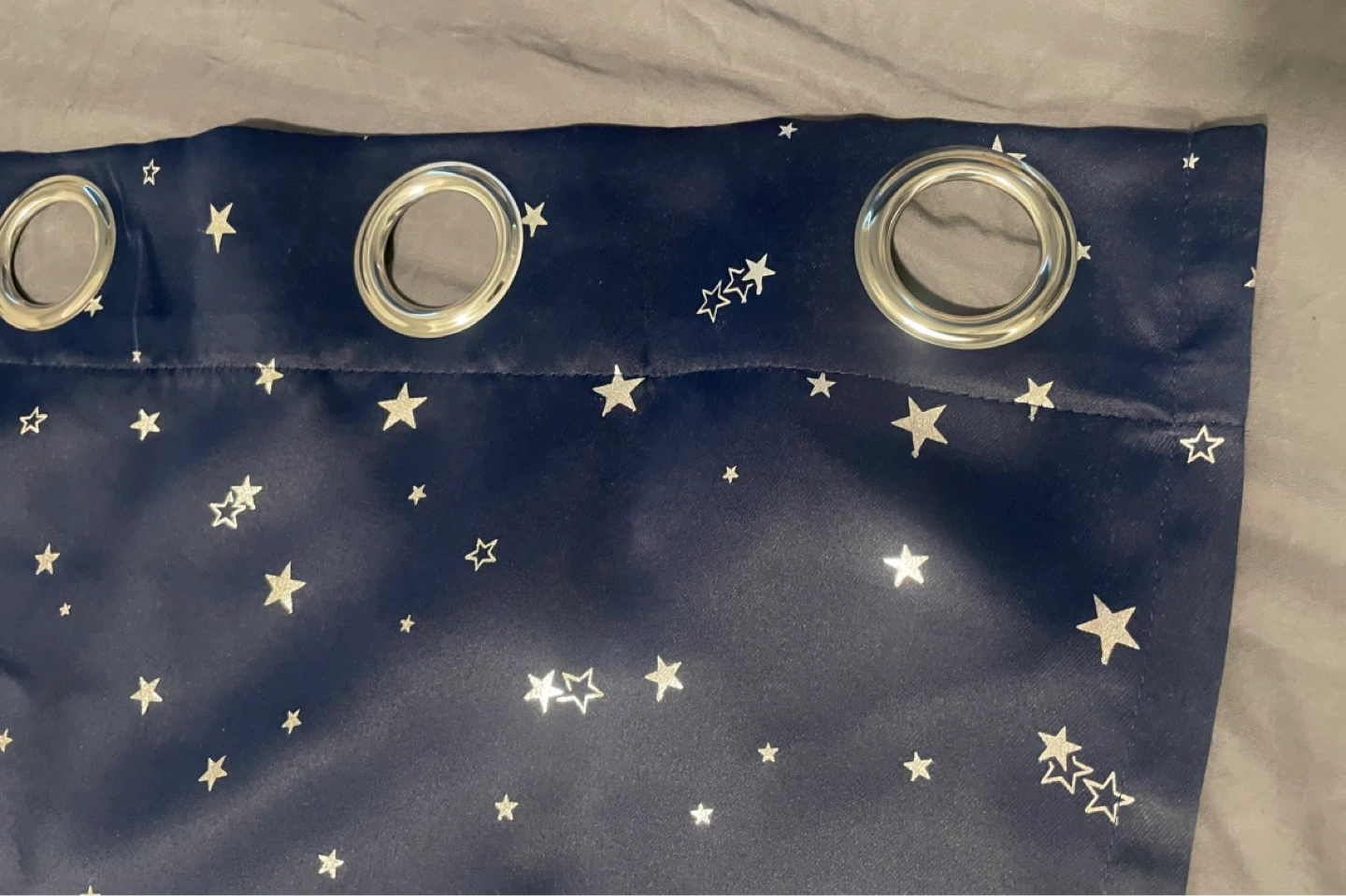 Navy Star Print Blackout Curtains (4 Panels) - photo 3