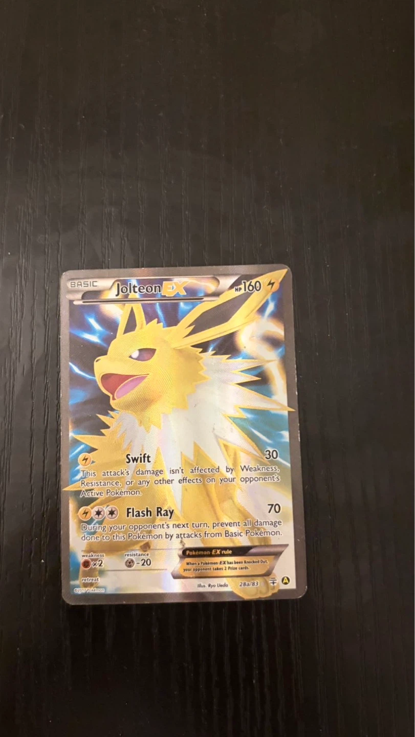 Pokemon Jolteon EX Card