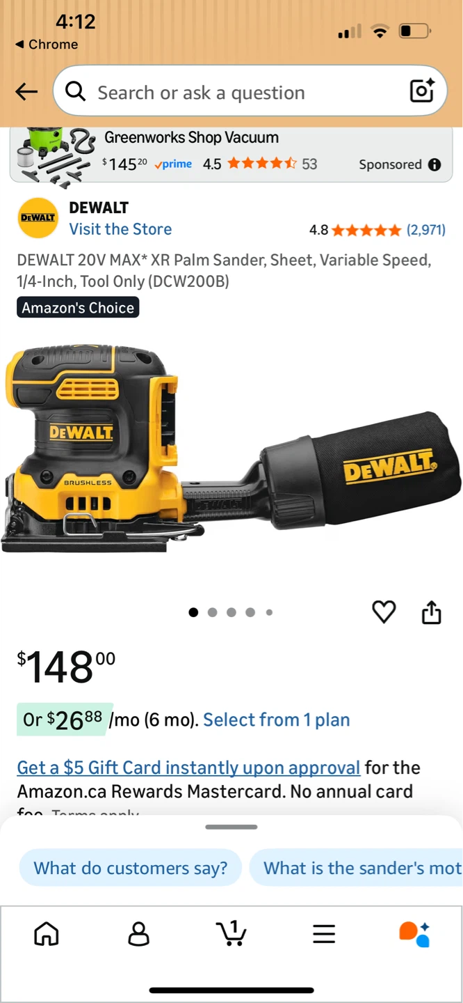 DEWALT 20V MAX XR Palm Sander - photo 4