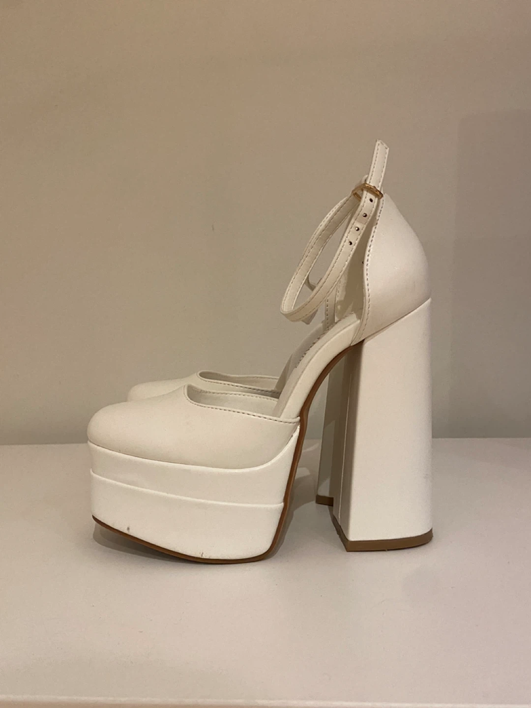 White Platform Heels - photo 2