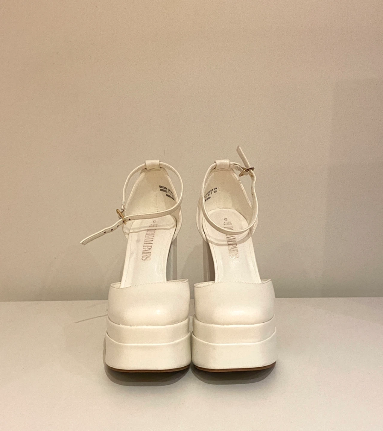 White Platform Heels