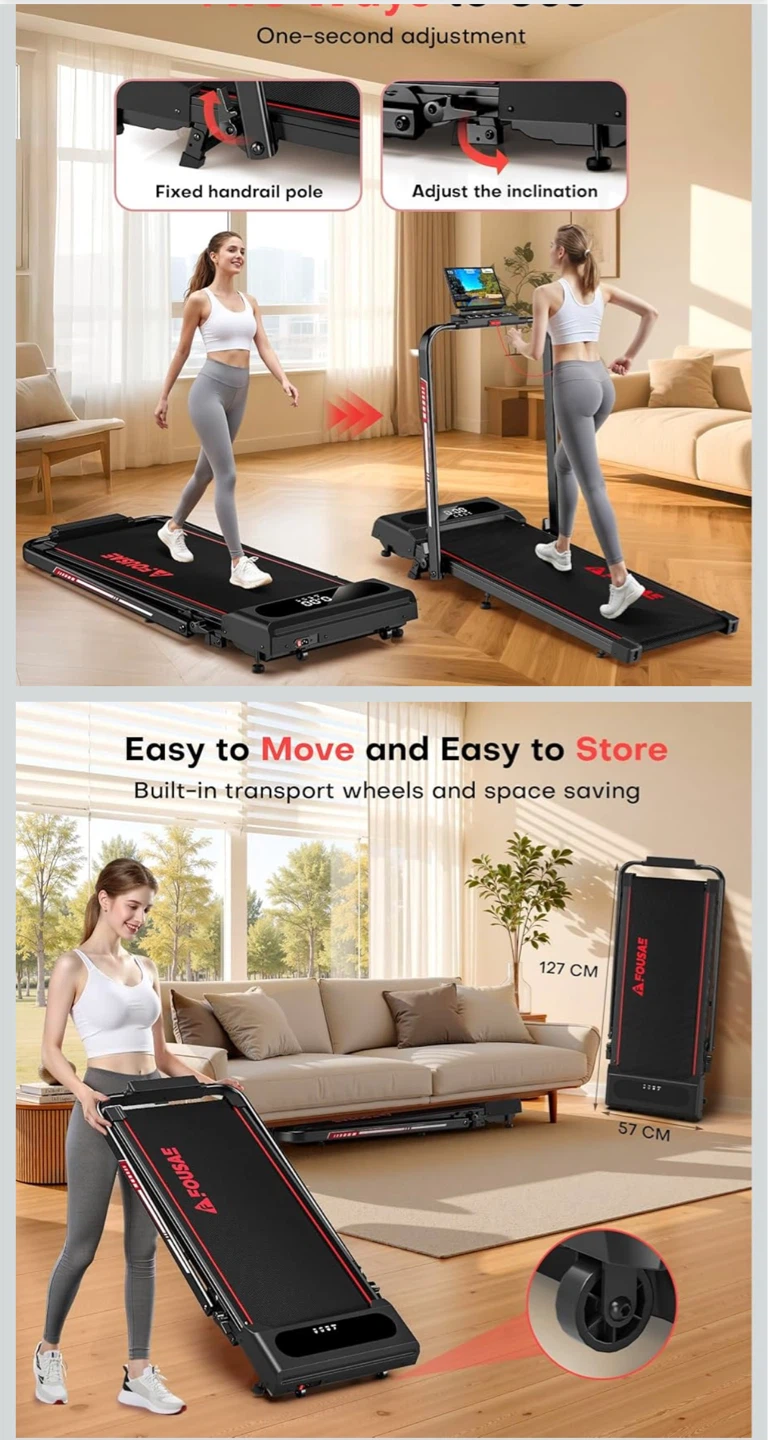 FOUSAE 5 in 1 Foldable Treadmill - photo 3