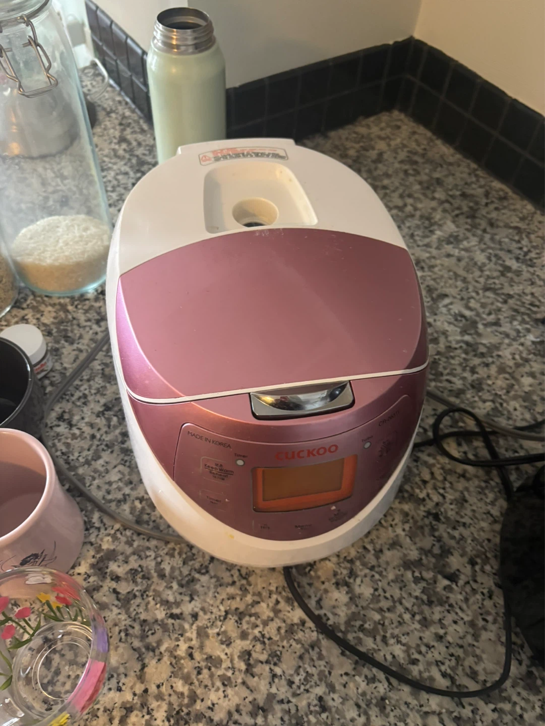 CUCKOO CR-0631F 6 Cup Rice Cooker and Warmer - White/Pink - photo 5
