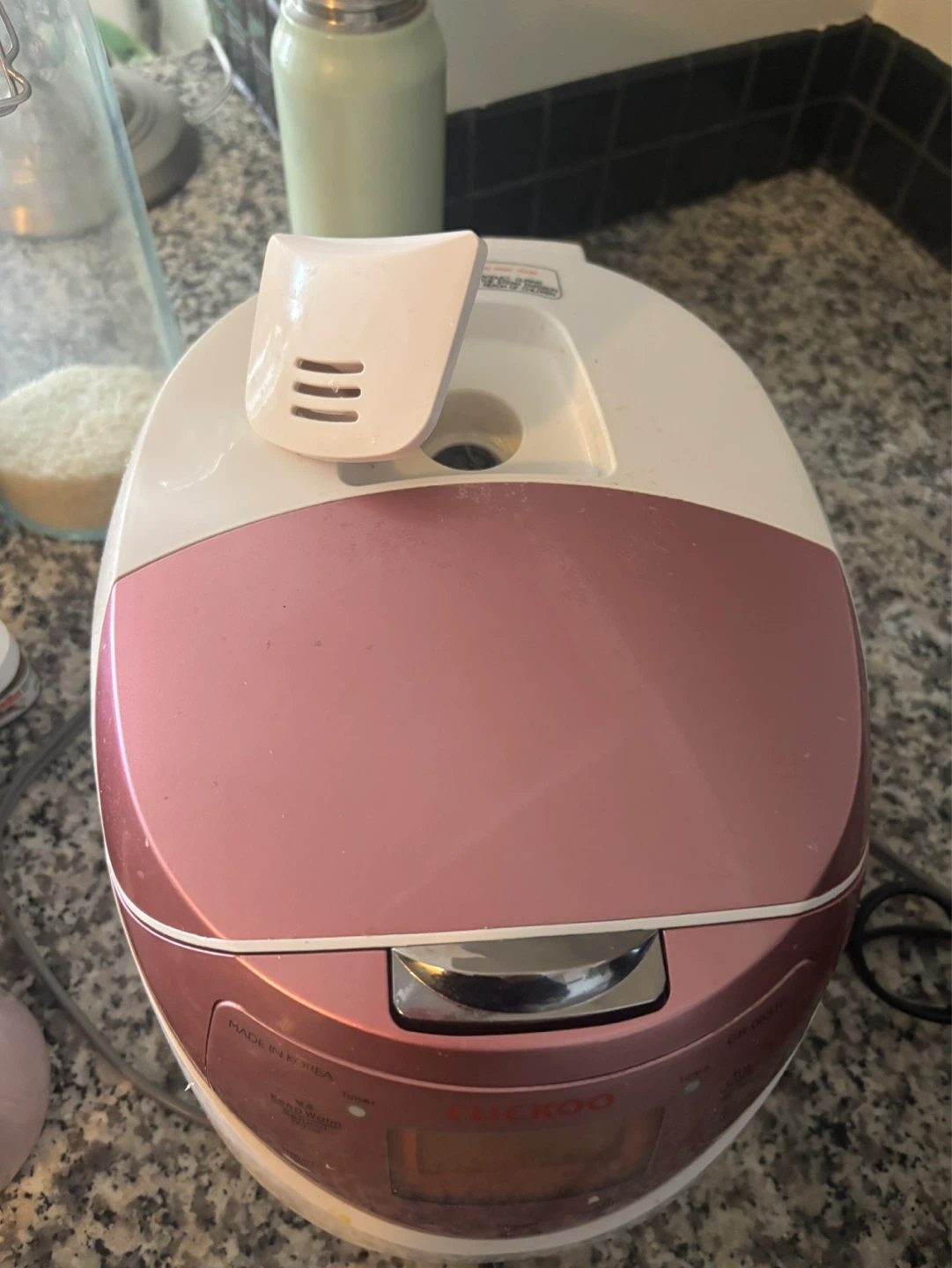 CUCKOO CR-0631F 6 Cup Rice Cooker and Warmer - White/Pink - photo 3