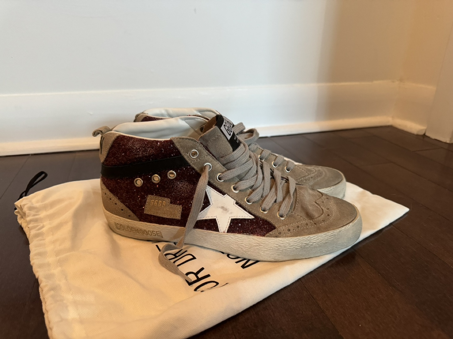Golden Goose Mid Star Glitter Sneakers - photo 3