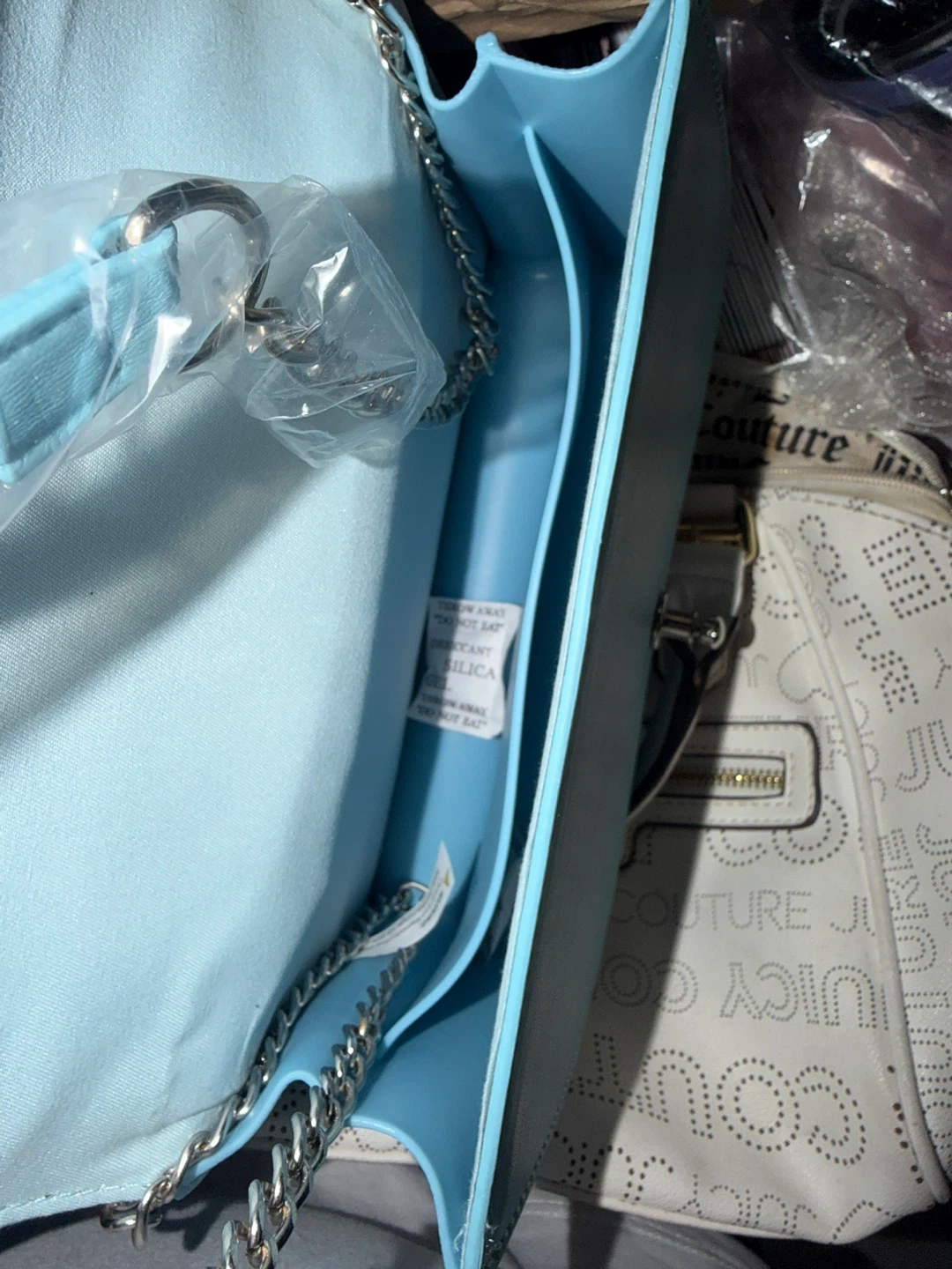 2 Vegan Quilted Chain Crossbody Bag - photo 2