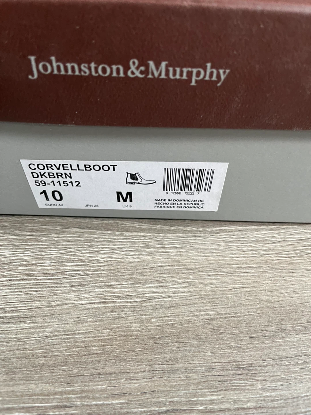 Johnston & Murphy Corvellboot DKB RN Chelsea Boots Size 10 - photo 4