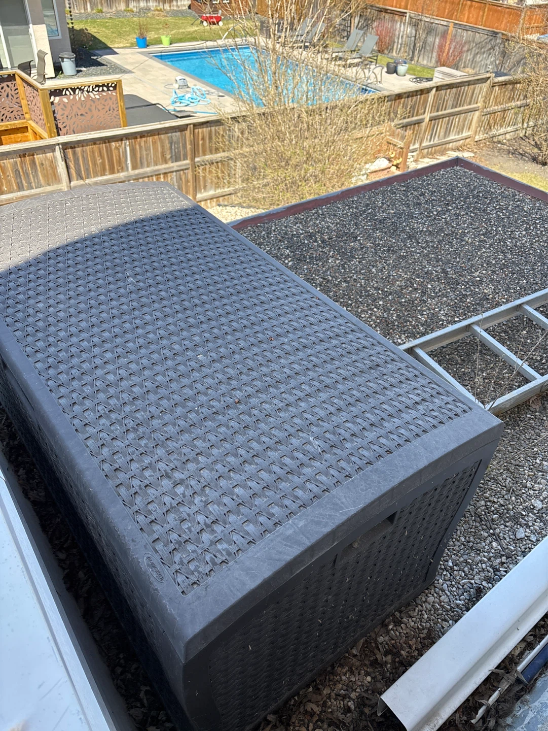 Large Dark brown Outdoor Storage Box