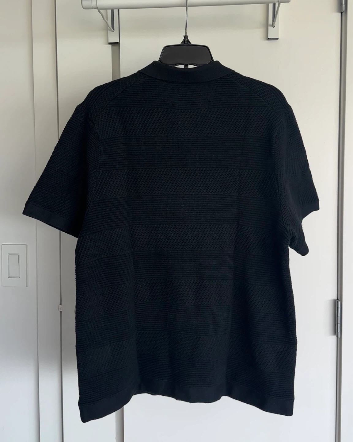 Abercrombie & Fitch Black Short Sleeve Sweater Polo - photo 3