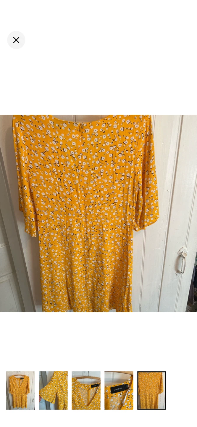 MINKPINK Yellow Floral Dress - Size L - photo 5