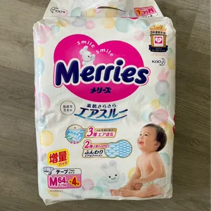 Merries Size M Tape Diapers - 68 Count/ 6-11 kg