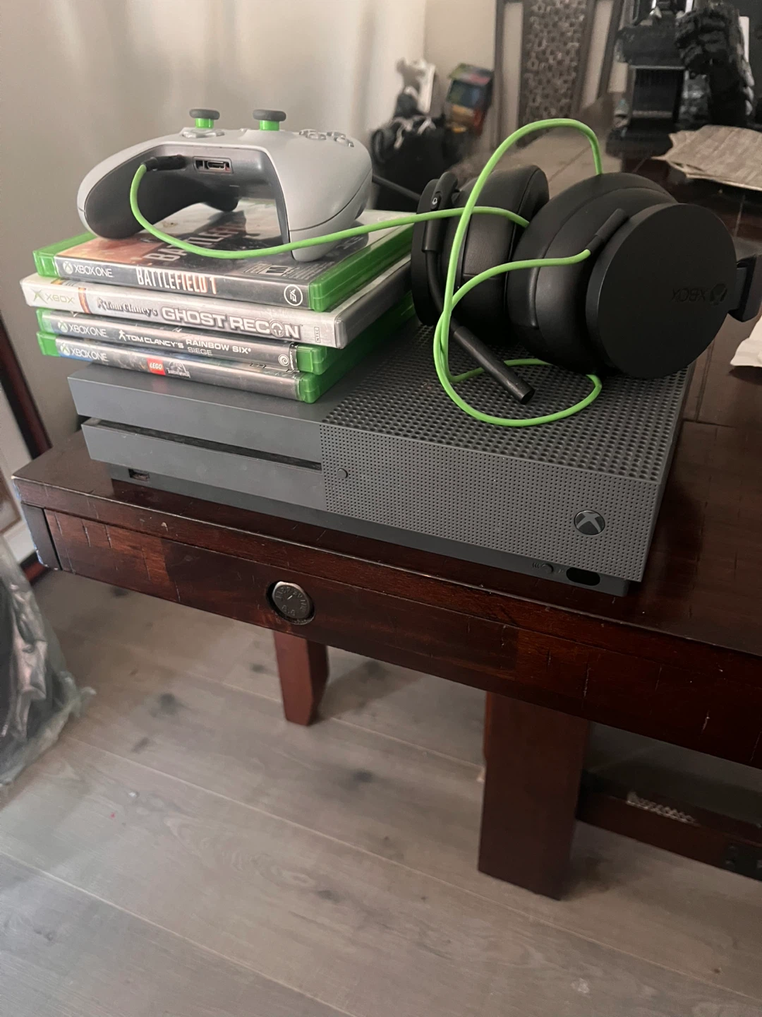 Xbox One S Console Bundle with Games and Headset