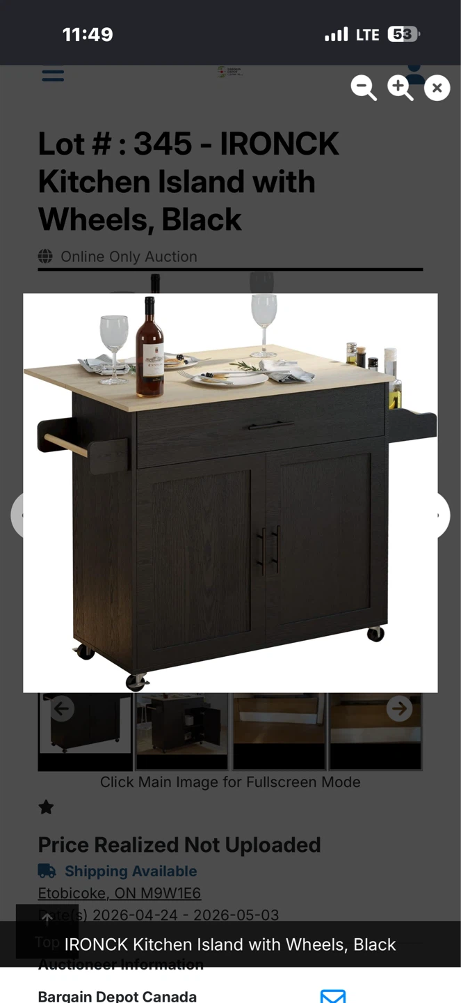 IRONCK Kitchen Island with Wheels - photo 2
