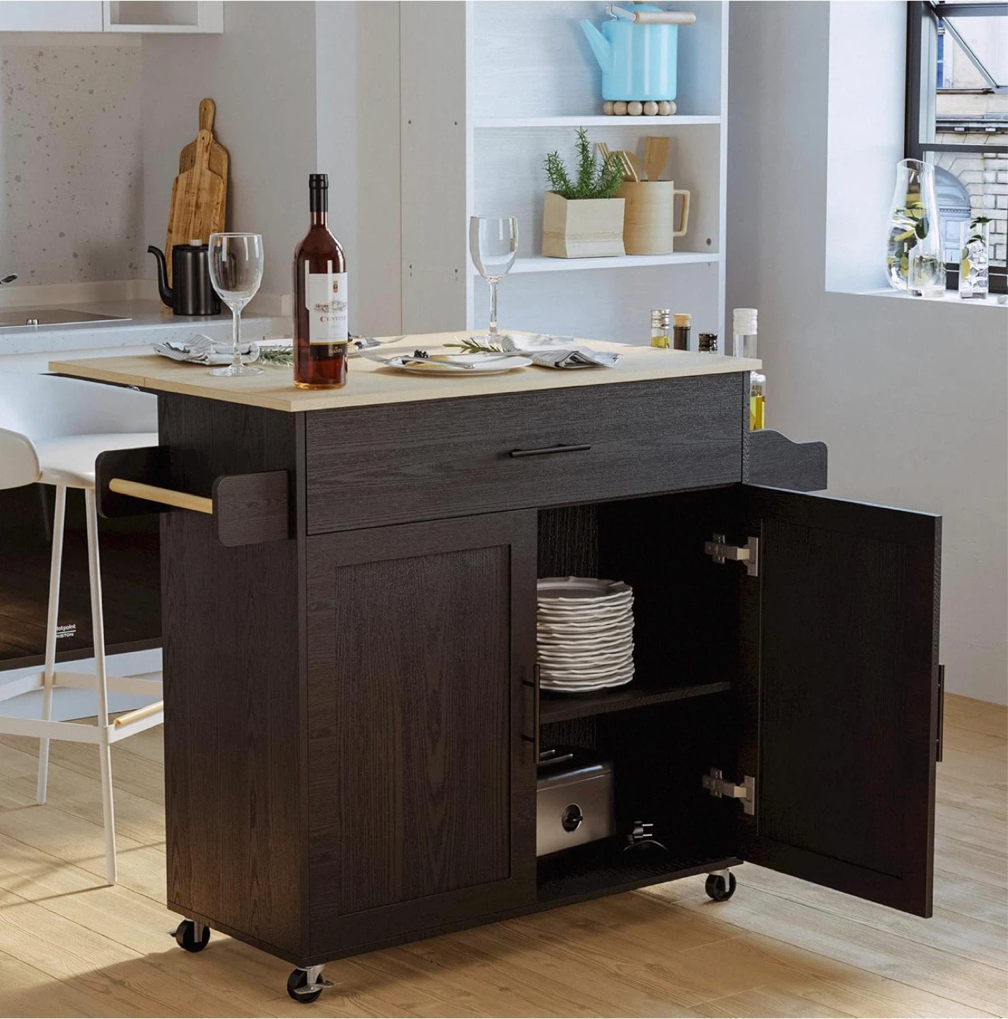 IRONCK Kitchen Island with Wheels