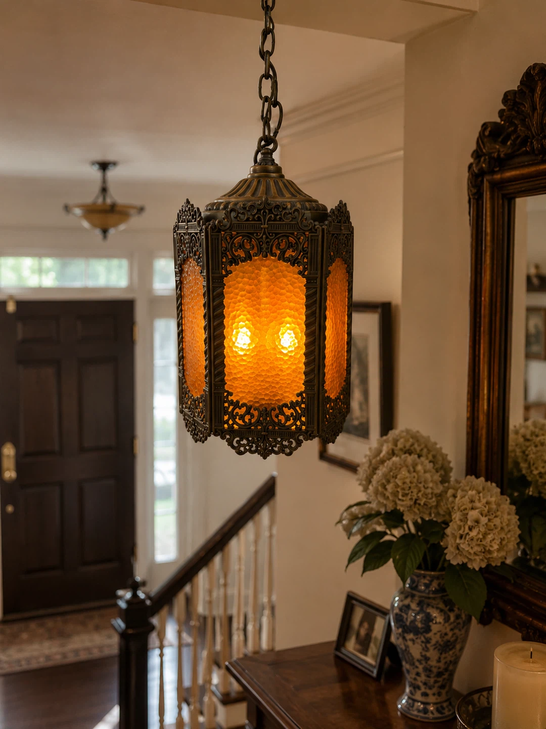 Vintage Hanging Lantern Light Fixture