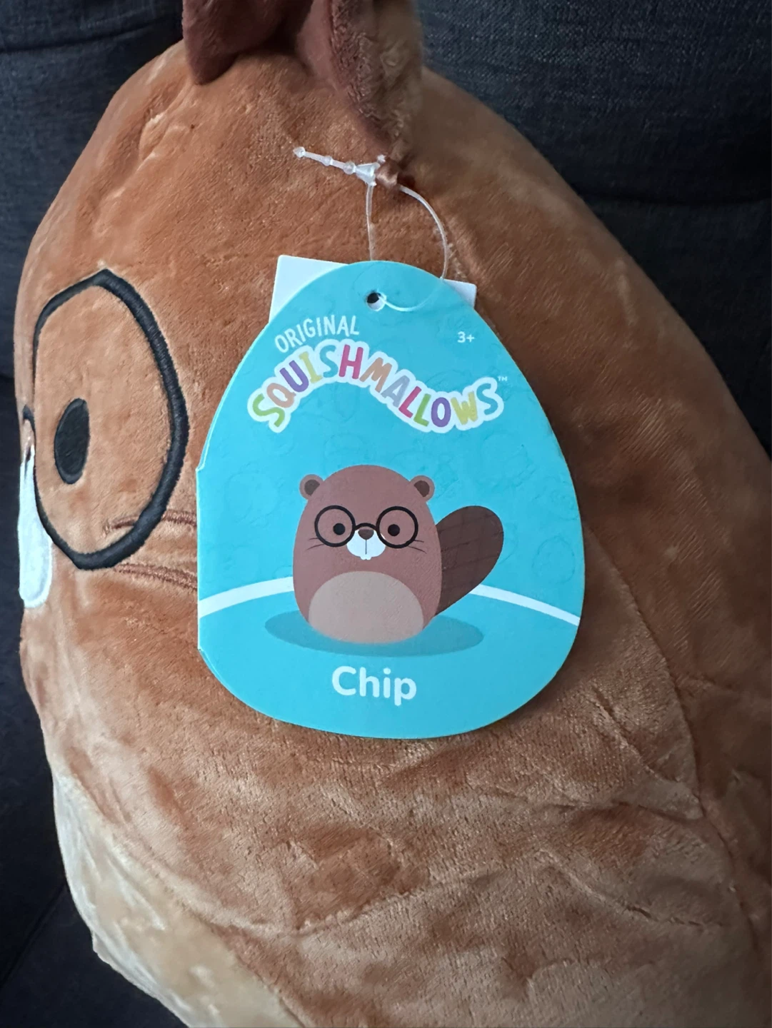 Squishmallows Chip the Beaver (with Glasses) LNWT, 14" - photo 3